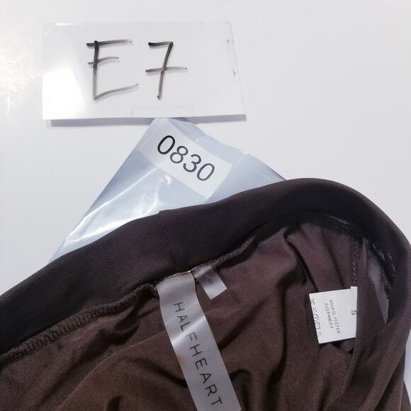 HALF Heart Brown Sheer Leggings Pants size Small - Picture 12 of 12